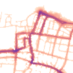 Daytime road noise heatmap for PO33 2FG