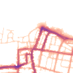 Daytime road noise heatmap for PO33 2NB