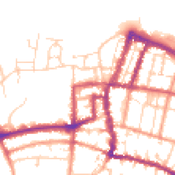 Daytime road noise heatmap for PO33 2NQ