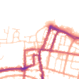 Daytime road noise heatmap for PO33 2PD