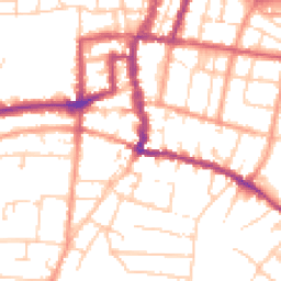 Daytime road noise heatmap for PO33 2RJ