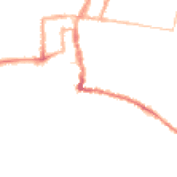 Night-time road noise heatmap for PO33 2RL