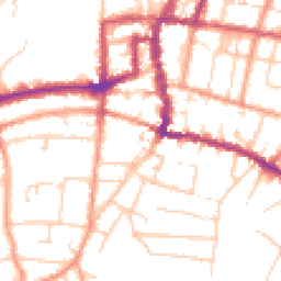Daytime road noise heatmap for PO33 2SY