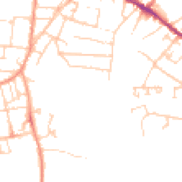 Daytime road noise heatmap for PO33 2TR