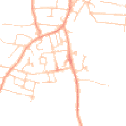 Daytime road noise heatmap for PO33 2WA