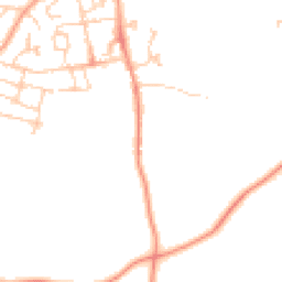 Daytime road noise heatmap for PO33 2XE