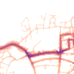 Daytime road noise heatmap for PO33 3AE