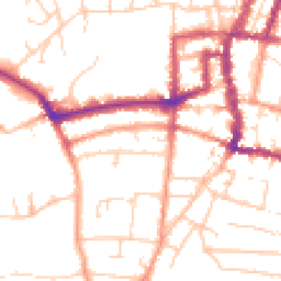 Daytime road noise heatmap for PO33 3BX