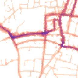 Daytime road noise heatmap for PO33 3BZ