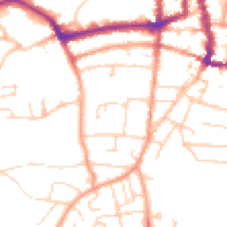 Daytime road noise heatmap for PO33 3DG