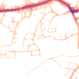 Daytime road noise heatmap for PO33 3LU