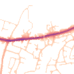 Daytime road noise heatmap for PO33 3RD