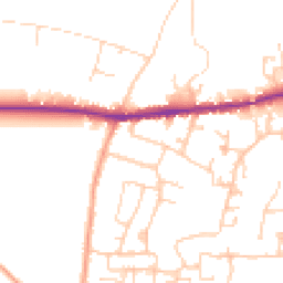 Daytime road noise heatmap for PO33 3RJ