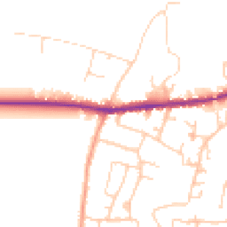 Daytime road noise heatmap for PO33 3RL