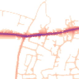 Daytime road noise heatmap for PO33 3RT