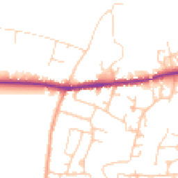 Daytime road noise heatmap for PO33 3RW