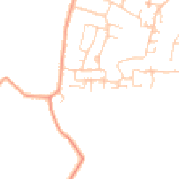 Daytime road noise heatmap for PO33 3SR