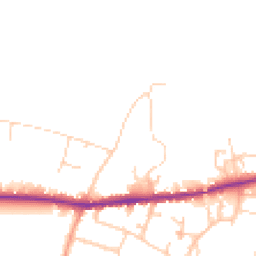 Daytime road noise heatmap for PO33 3TA