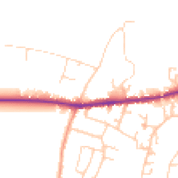 Daytime road noise heatmap for PO33 3TB