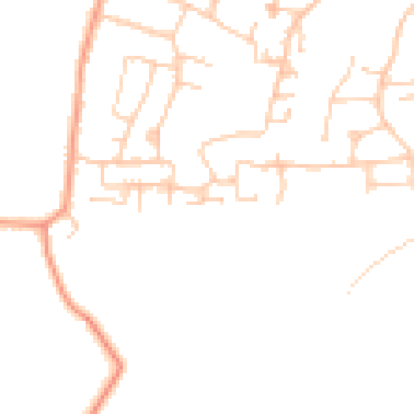 Daytime road noise heatmap for PO33 3TW