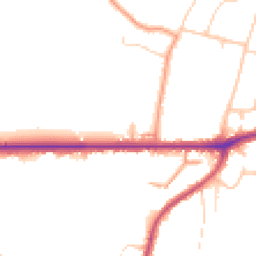 Daytime road noise heatmap for PO33 4AF
