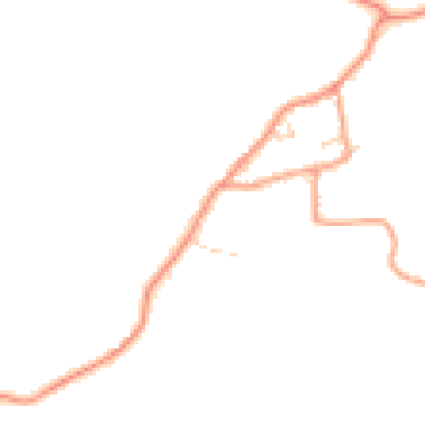 Daytime road noise heatmap for PO33 4AJ