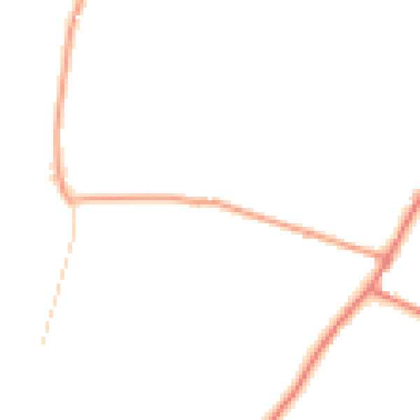 Daytime road noise heatmap for PO33 4BT