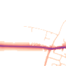 Daytime road noise heatmap for PO33 4EP