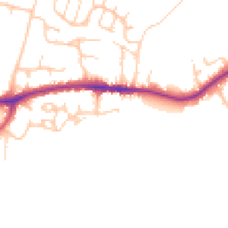 Daytime road noise heatmap for PO33 4LN