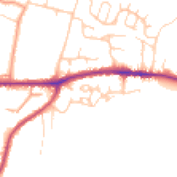 Daytime road noise heatmap for PO33 4LS