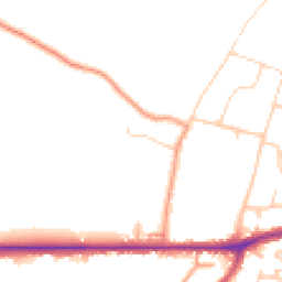 Daytime road noise heatmap for PO33 4NB