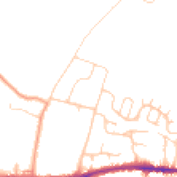Daytime road noise heatmap for PO33 4NJ