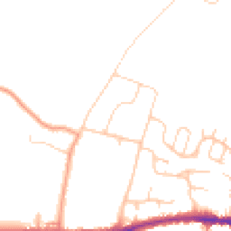 Daytime road noise heatmap for PO33 4NL