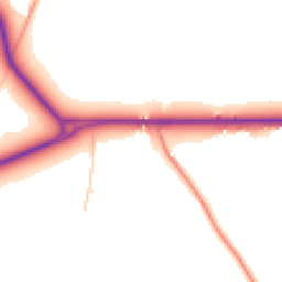 Daytime road noise heatmap for PO33 4NS