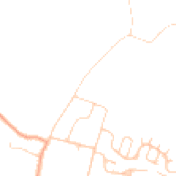 Daytime road noise heatmap for PO33 4NY