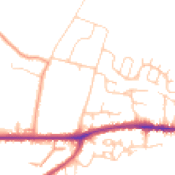 Daytime road noise heatmap for PO33 4PX
