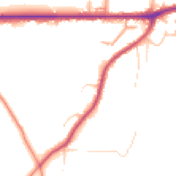 Daytime road noise heatmap for PO33 4RF