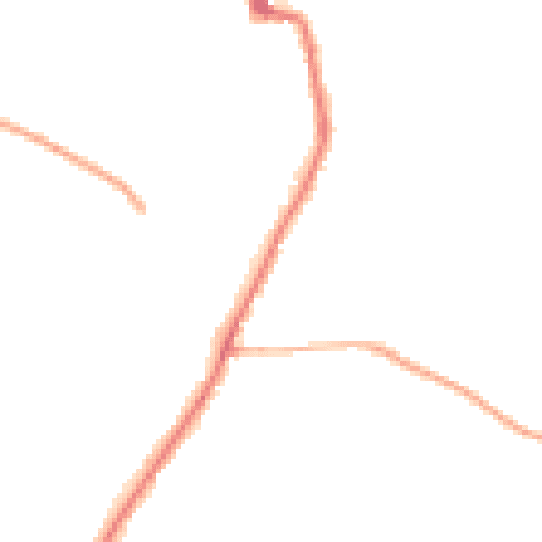 Night-time road noise heatmap for PO36 0AG