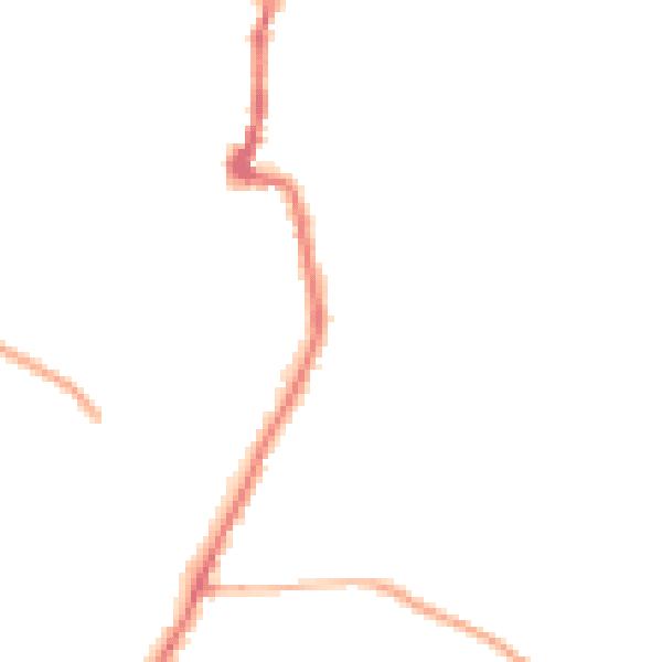 Night-time road noise heatmap for PO36 0AH