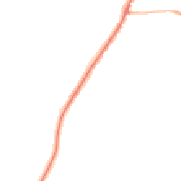 Night-time road noise heatmap for PO36 0AP