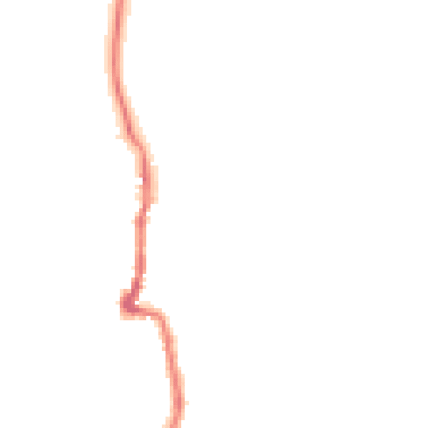 Night-time road noise heatmap for PO36 0AT