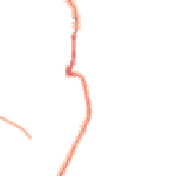 Night-time road noise heatmap for PO36 0AW