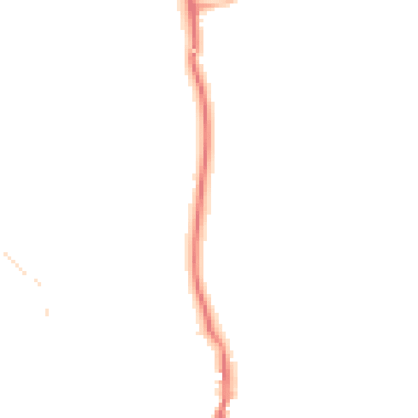 Night-time road noise heatmap for PO36 0AY