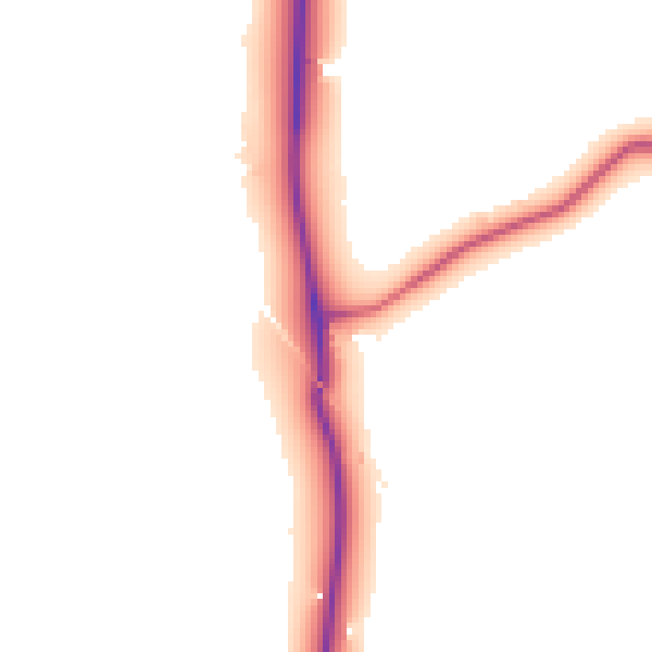 Daytime road noise heatmap for PO36 0BA