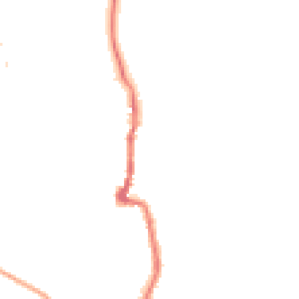 Night-time road noise heatmap for PO36 0BG