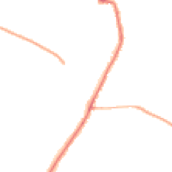 Night-time road noise heatmap for PO36 0BS