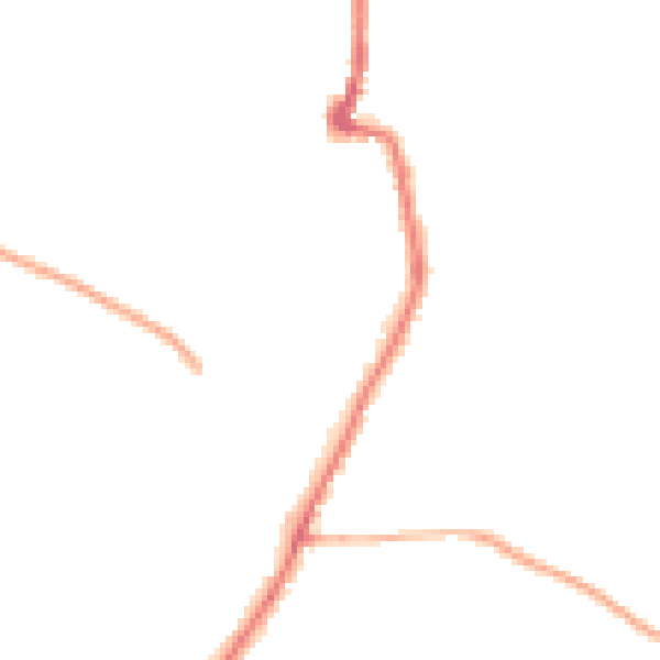 Night-time road noise heatmap for PO36 0BU