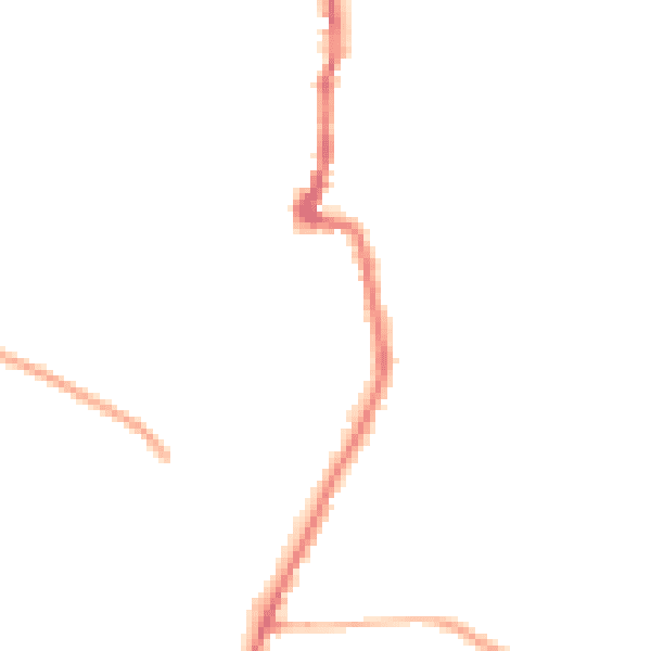 Night-time road noise heatmap for PO36 0DD
