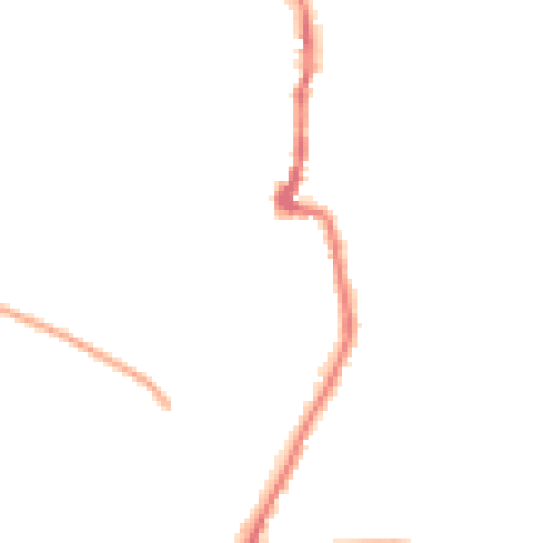 Night-time road noise heatmap for PO36 0DE