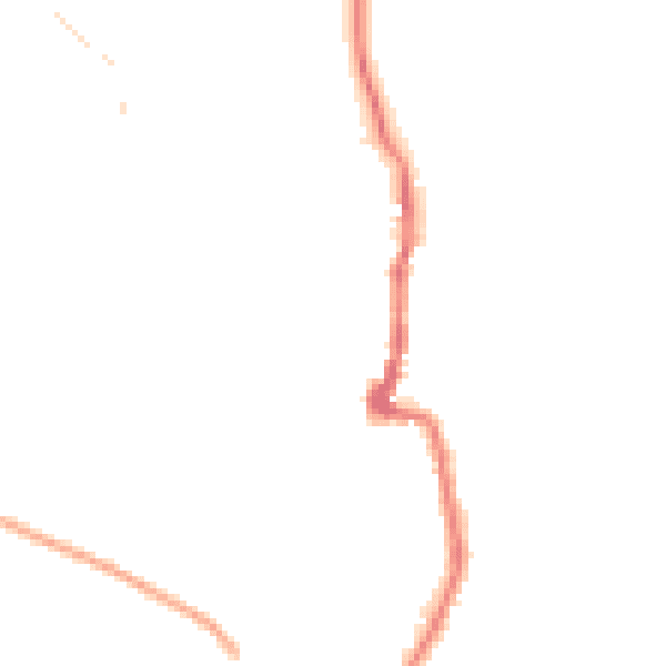 Night-time road noise heatmap for PO36 0DP